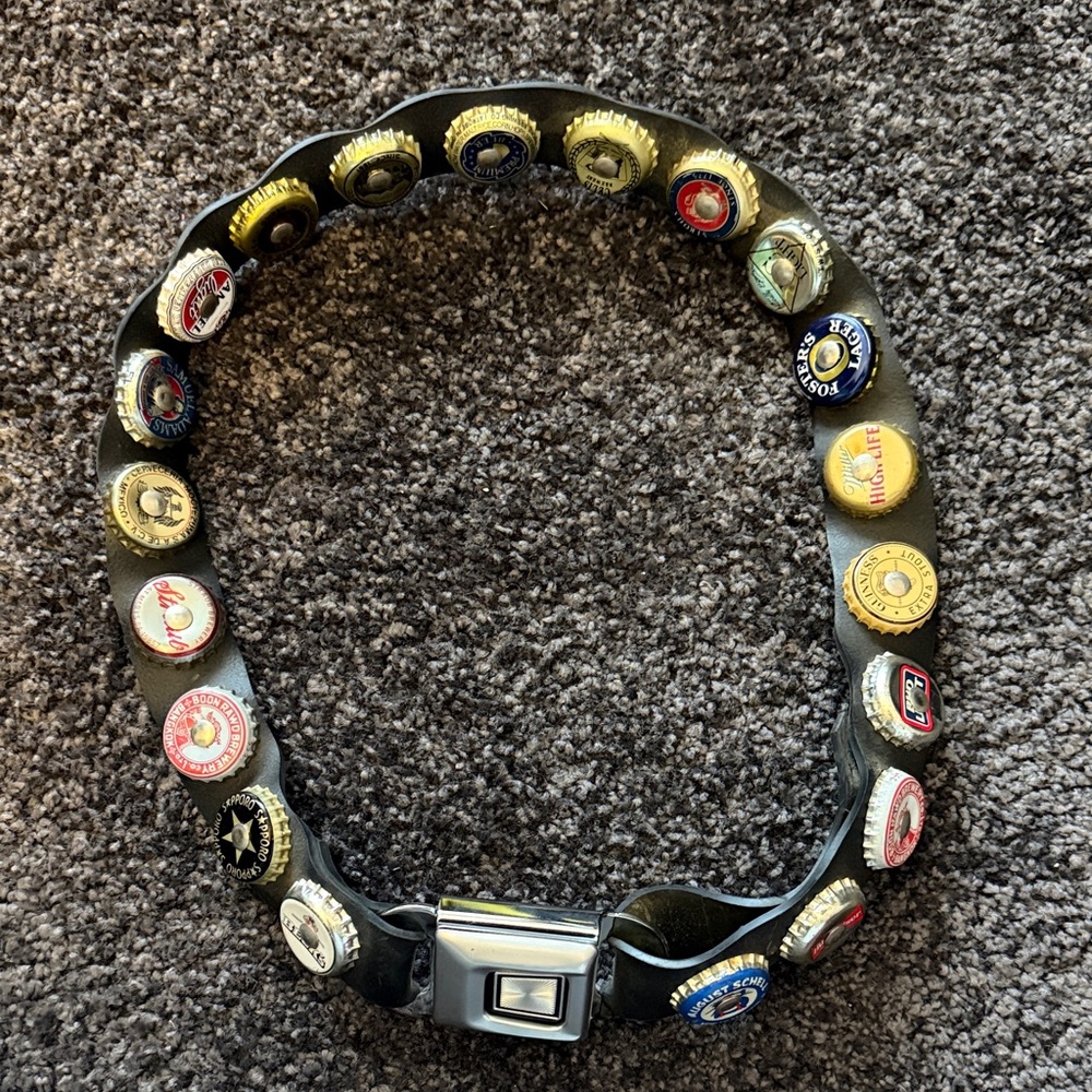 Unique Bottle Cap Belt